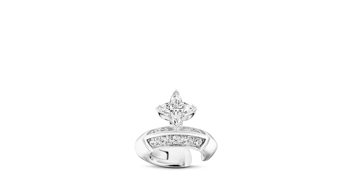 LV Diamonds Earcuff, LV Monogram Star cut