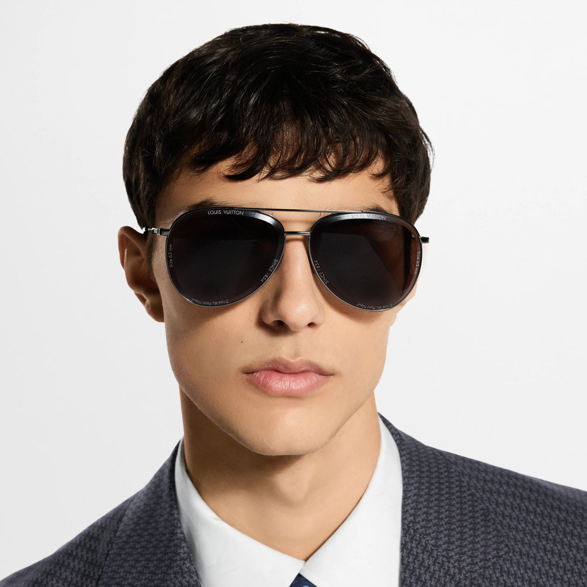 LV Super Vision Metal Pilot Sunglasses