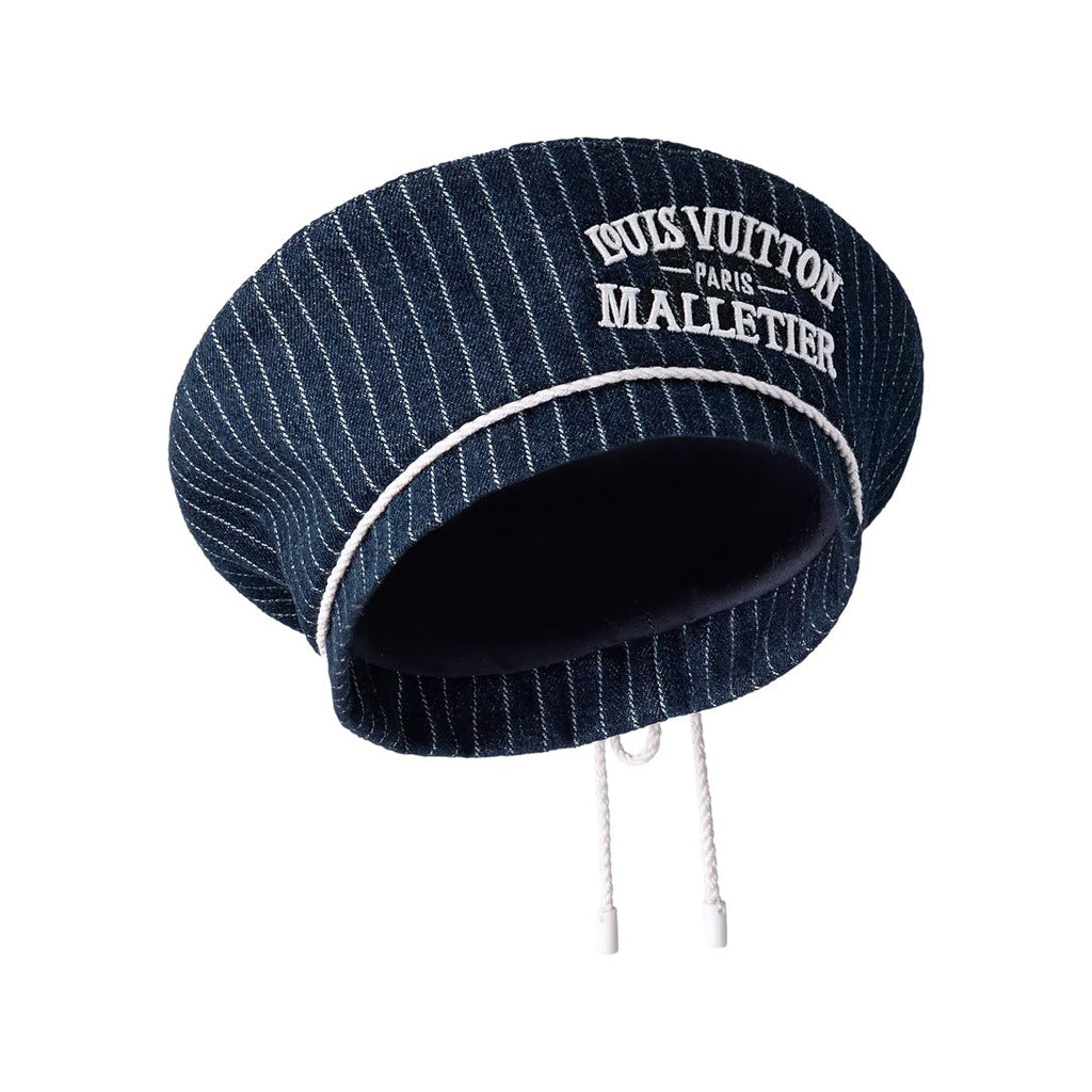 Denim Stripes Beret
