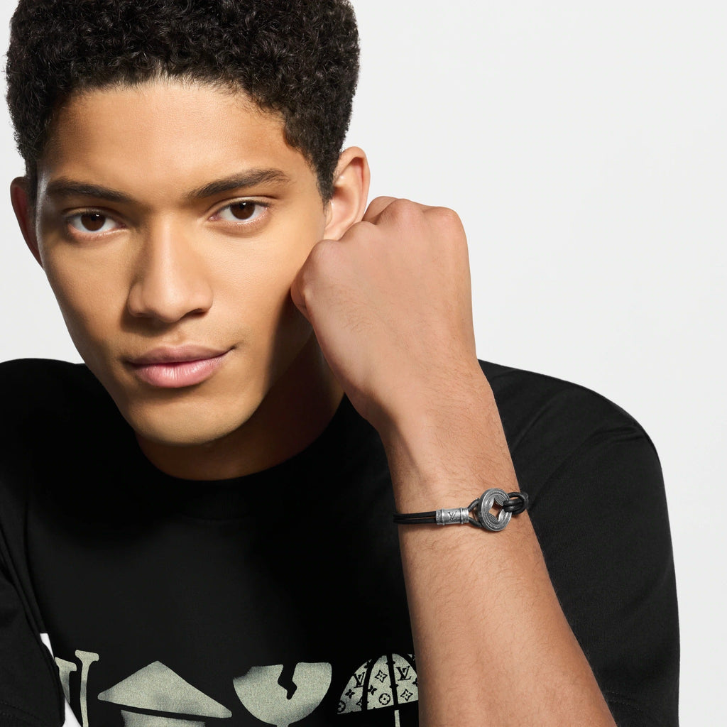 LV Tic Tac Toe Leather Bracelet