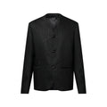 Embellished Pinstripe V-Neck Jacket