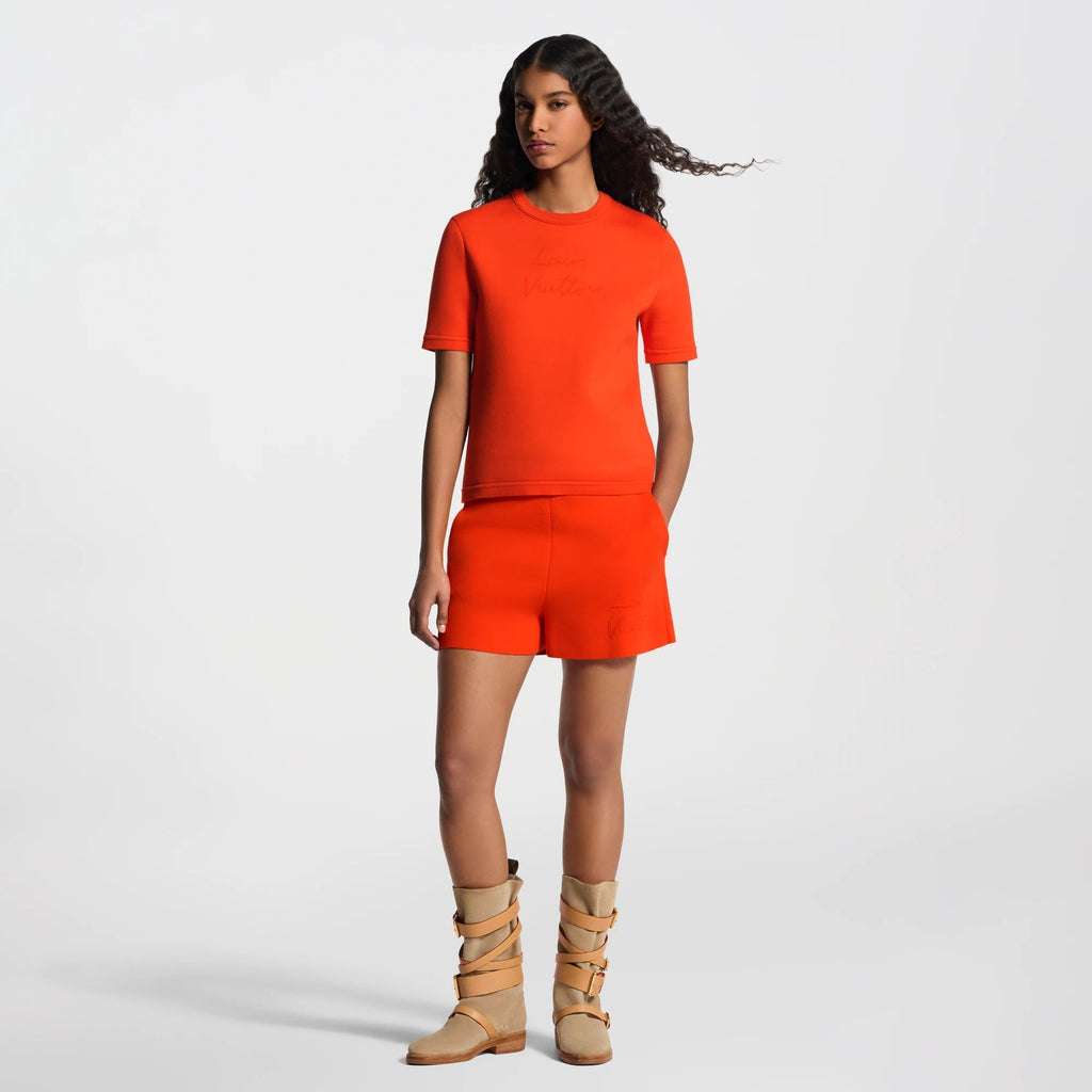 Cursive Signature Knit Top