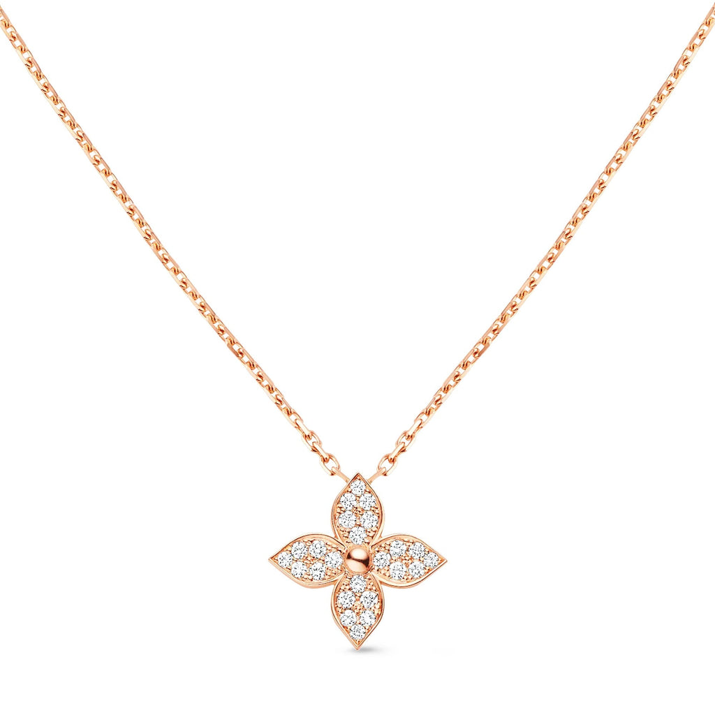 Idylle Blossom Pendant, Pink Gold And Diamonds