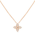 Idylle Blossom Pendant, Pink Gold And Diamonds