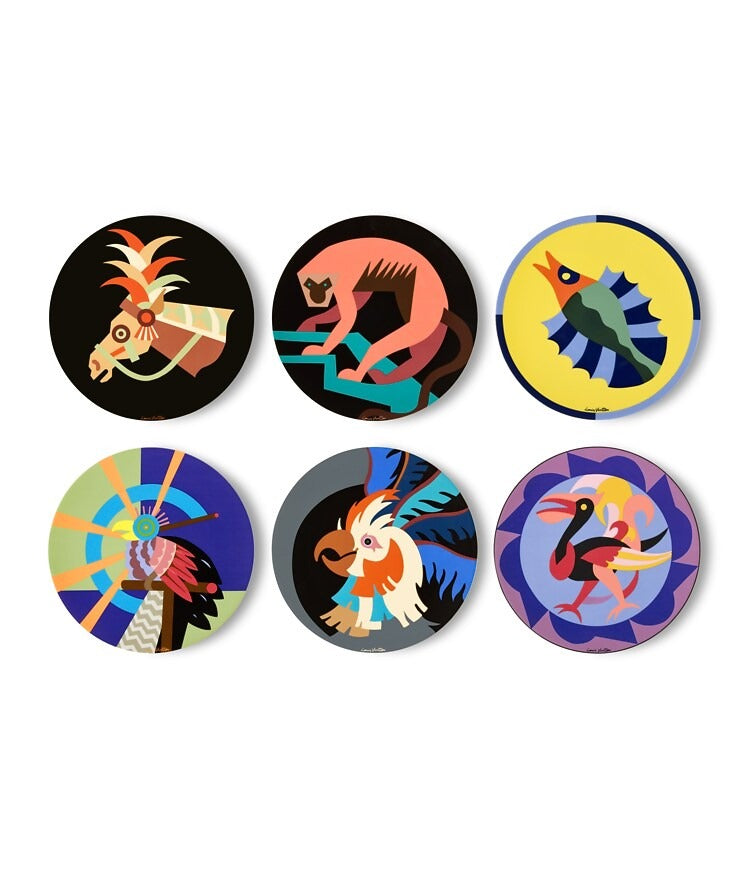 Animali Fantastici Set Of 6 Dinner Plates