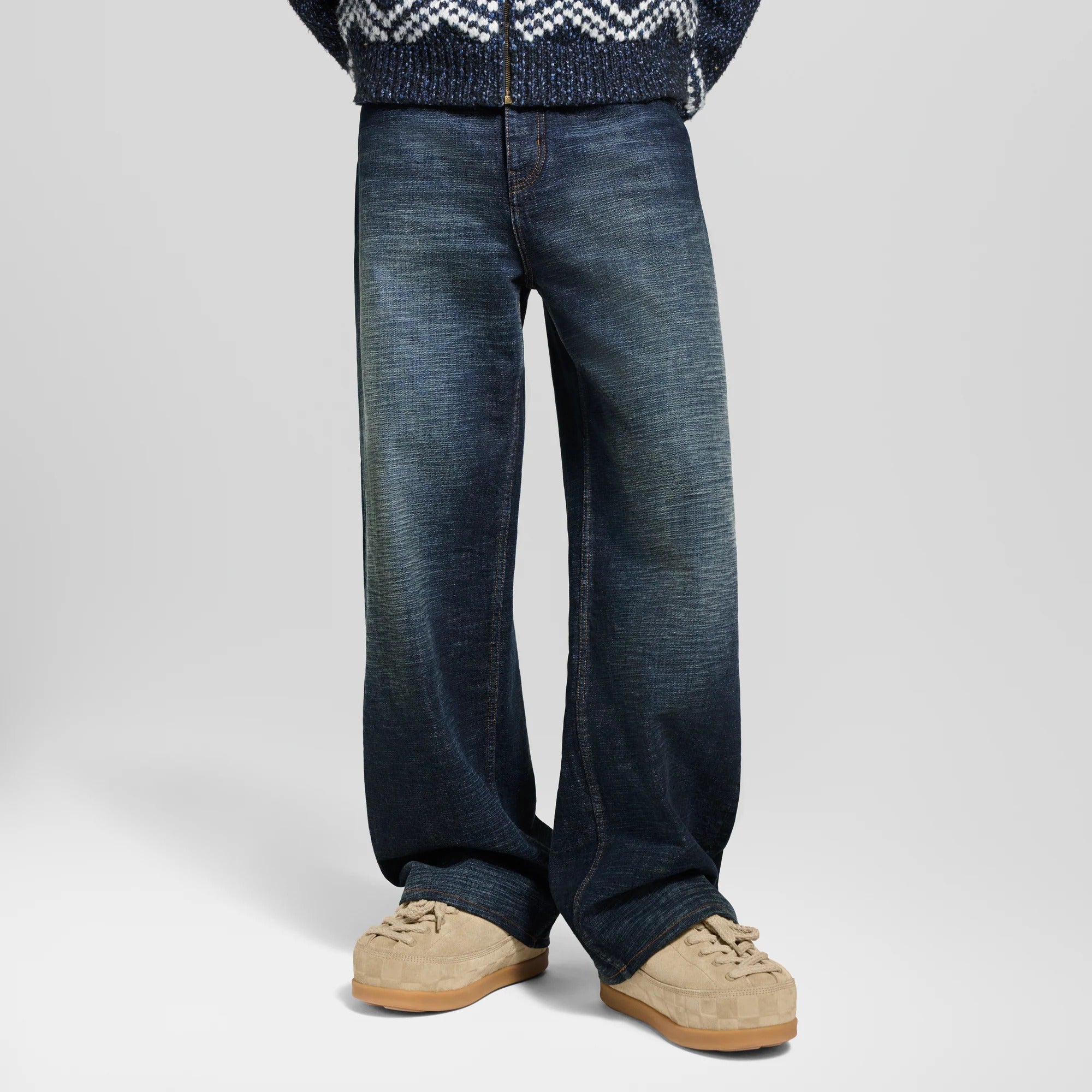 Wide Leg Denim Pants
