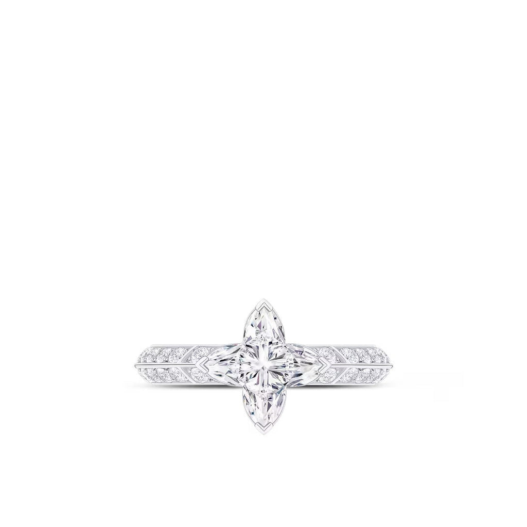 LV Diamonds Pavé Solitaire, LV Monogram Star cut