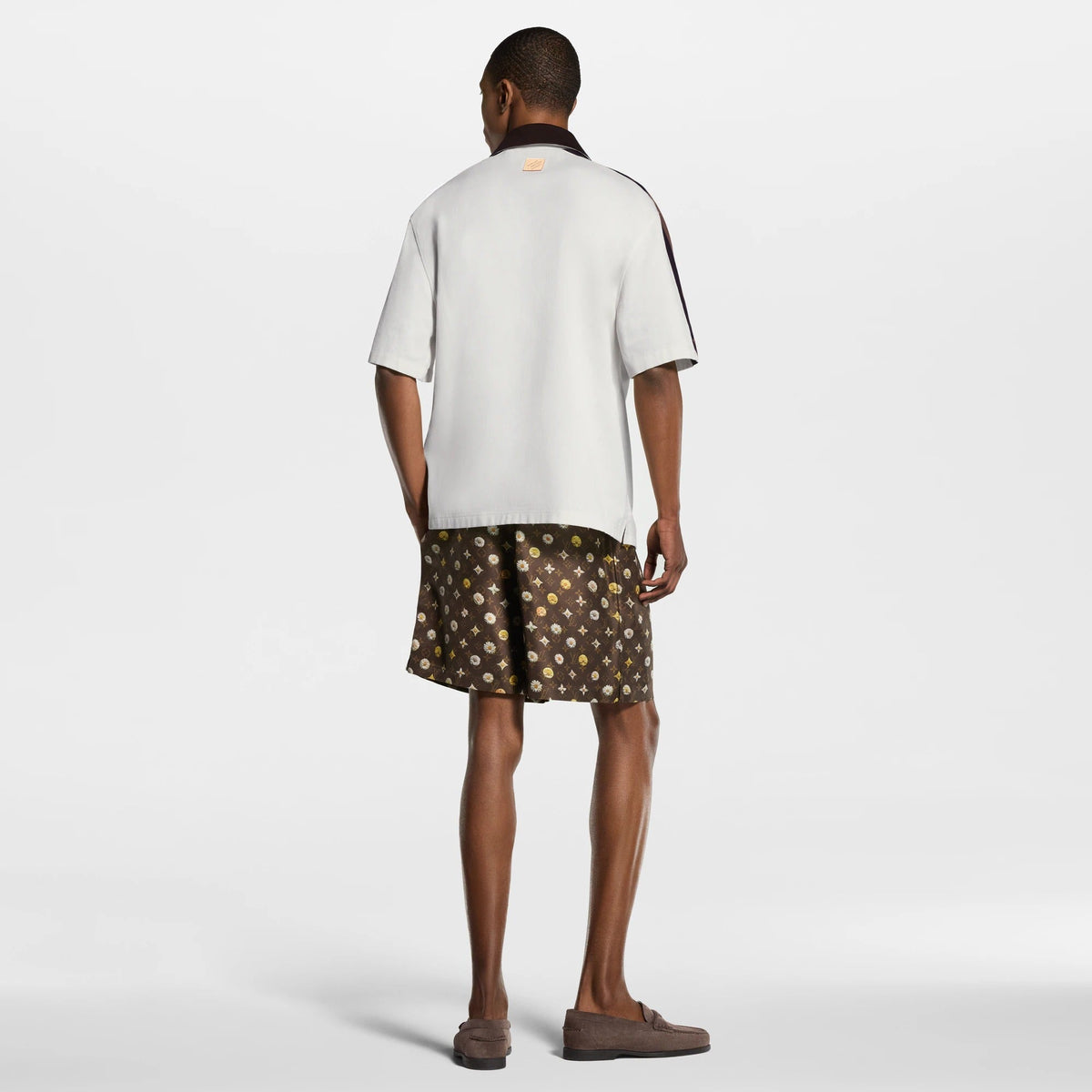 Monogram Printed Silk Shorts