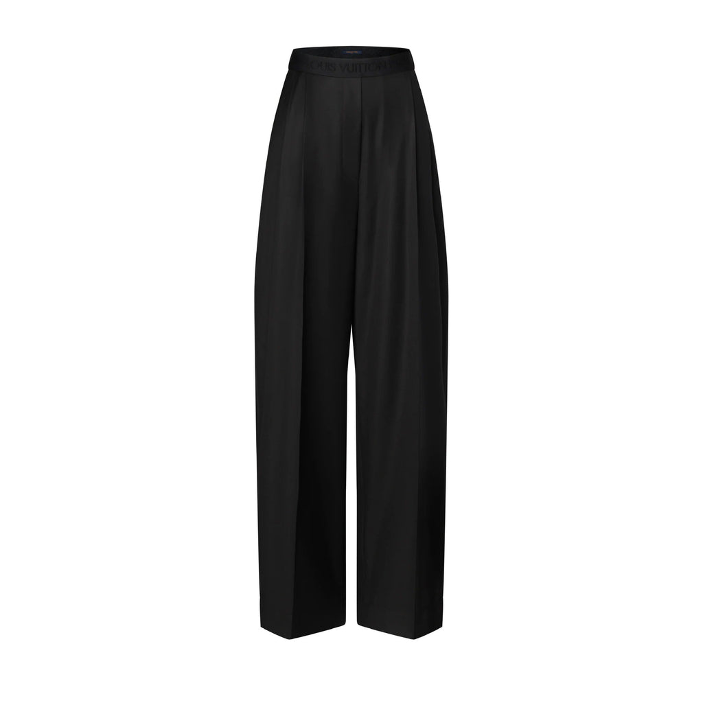 Tailored Wide-Leg Wool Pants