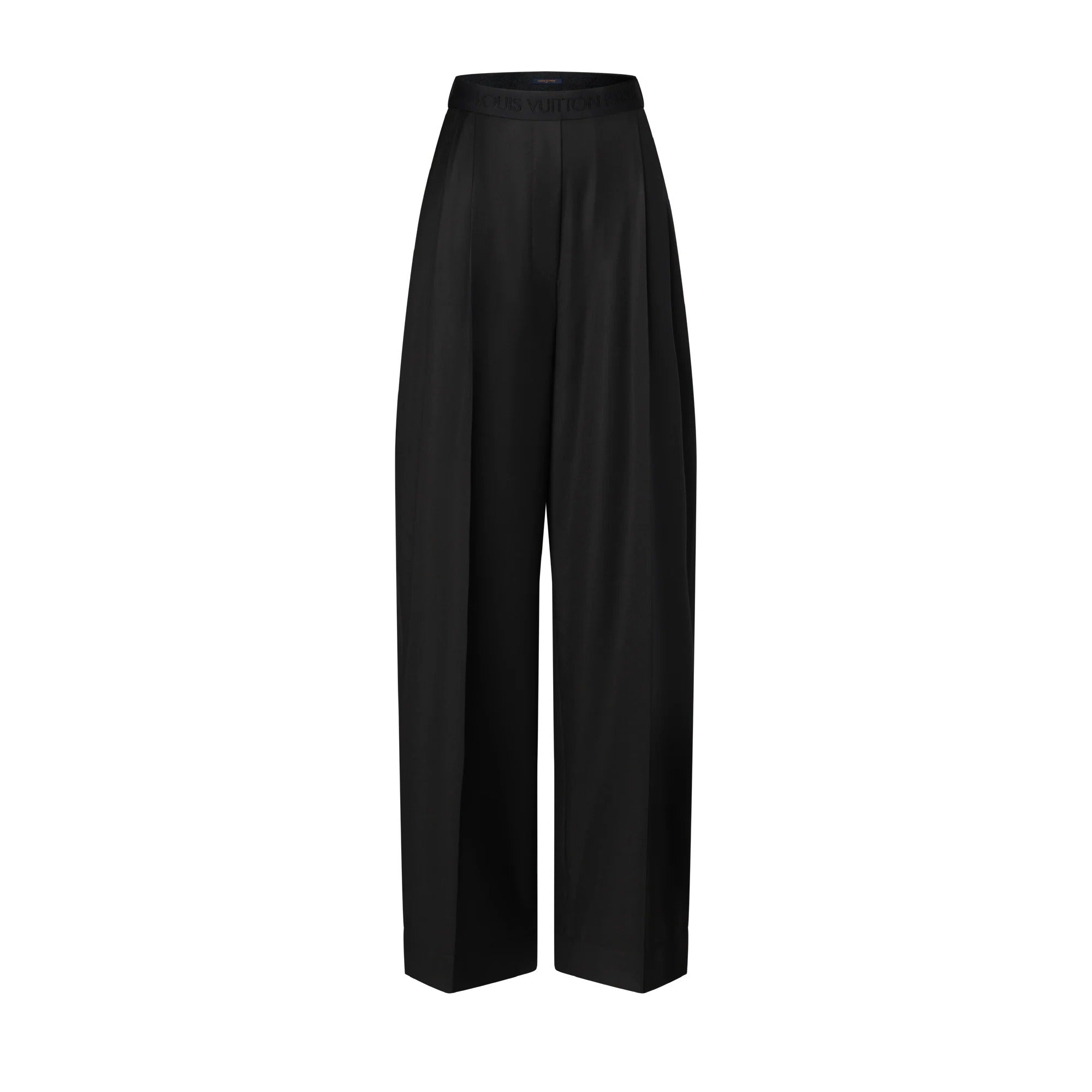 Tailored Wide-Leg Wool Pants