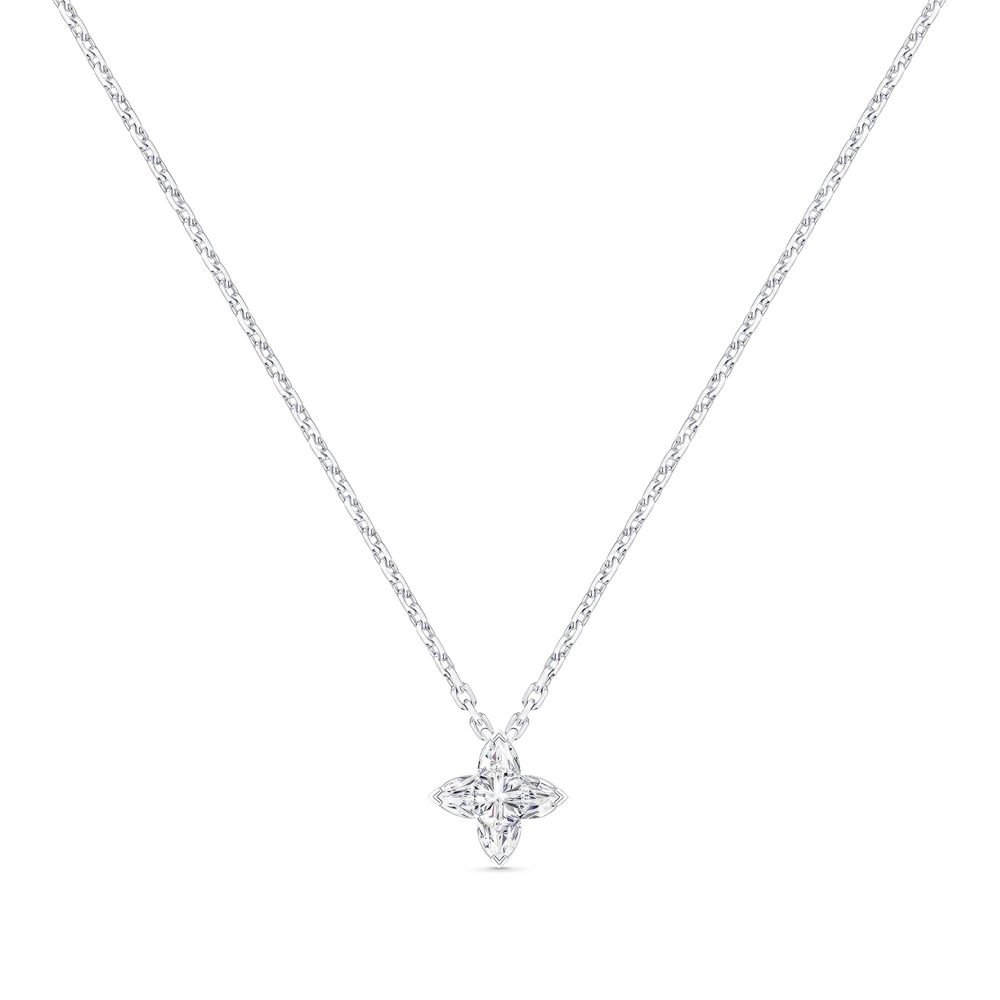 LV Diamonds Pendant, LV Monogram Star cut