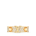 Empreinte Medium Ring, Yellow Gold and Diamonds