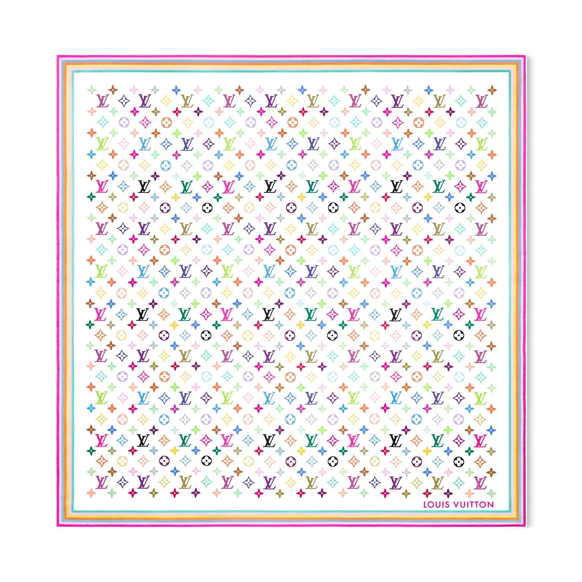 LV x TM Monogram Multicolor Square 90
