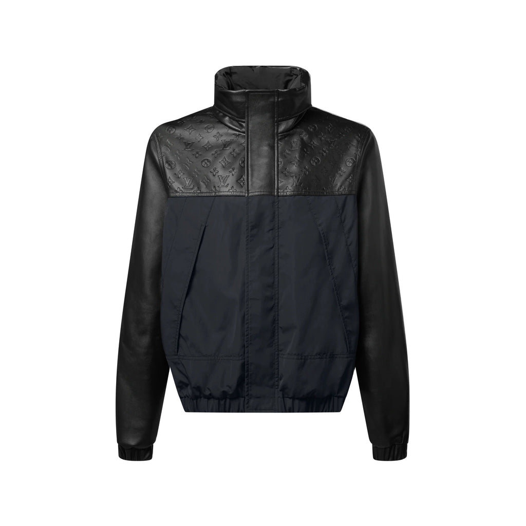 Leather Mix Windbreaker