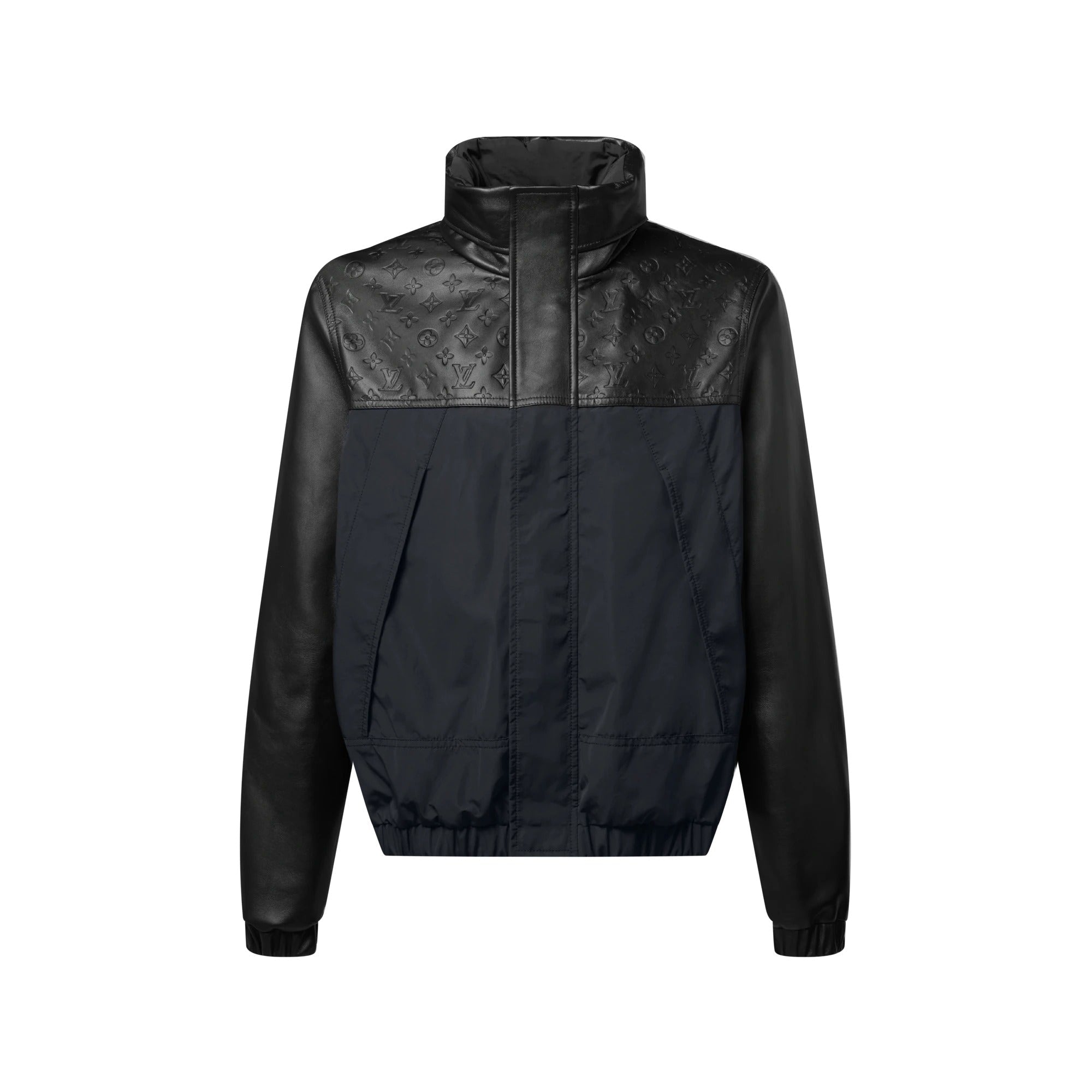 Leather Mix Windbreaker