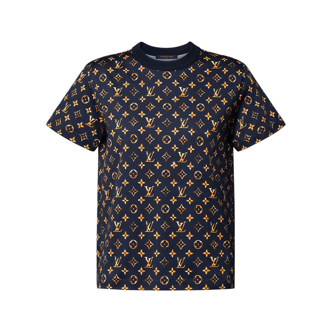 Chrome Monogram Print T-Shirt