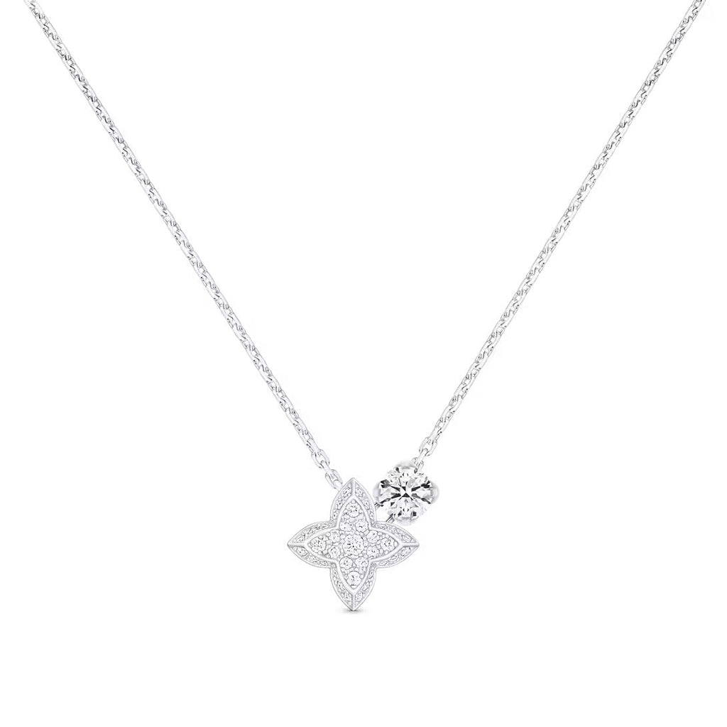LV Diamonds Double Pendant, Round Brilliant cut