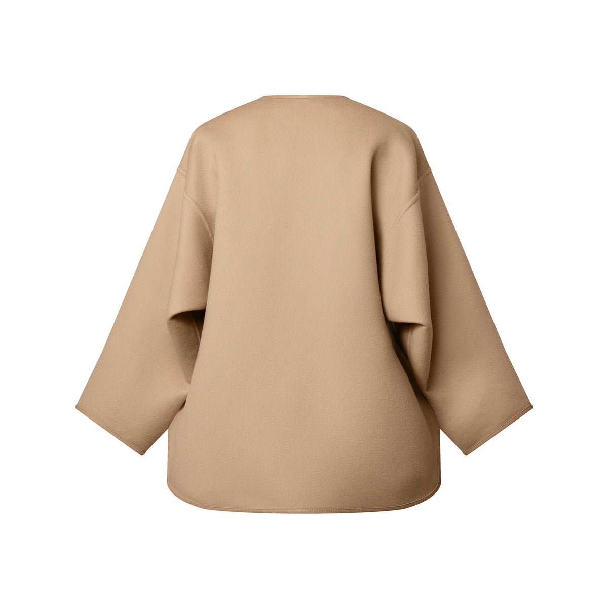 Long Double Face Toggle Detail Coat