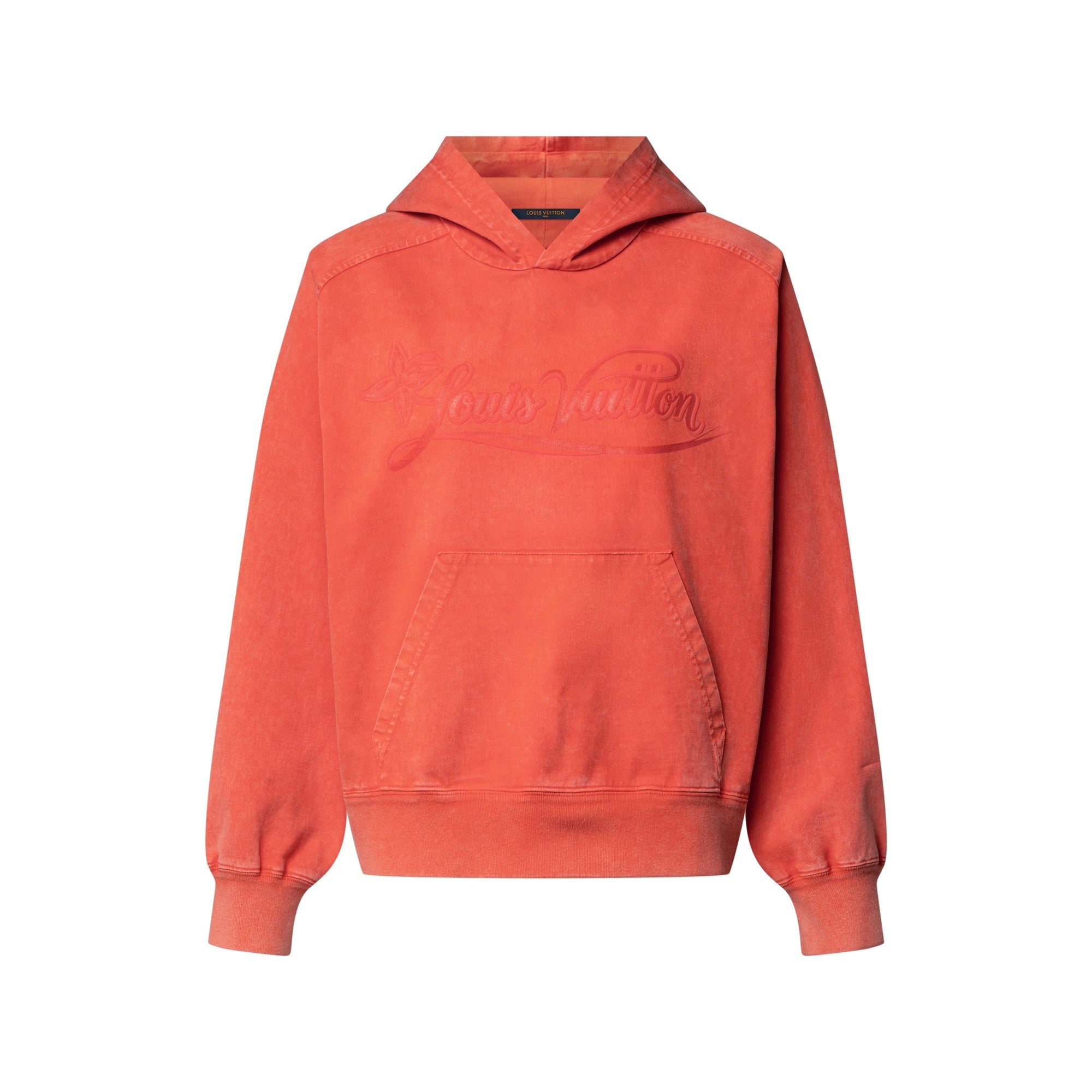 Signature Print Overdyed Hoodie