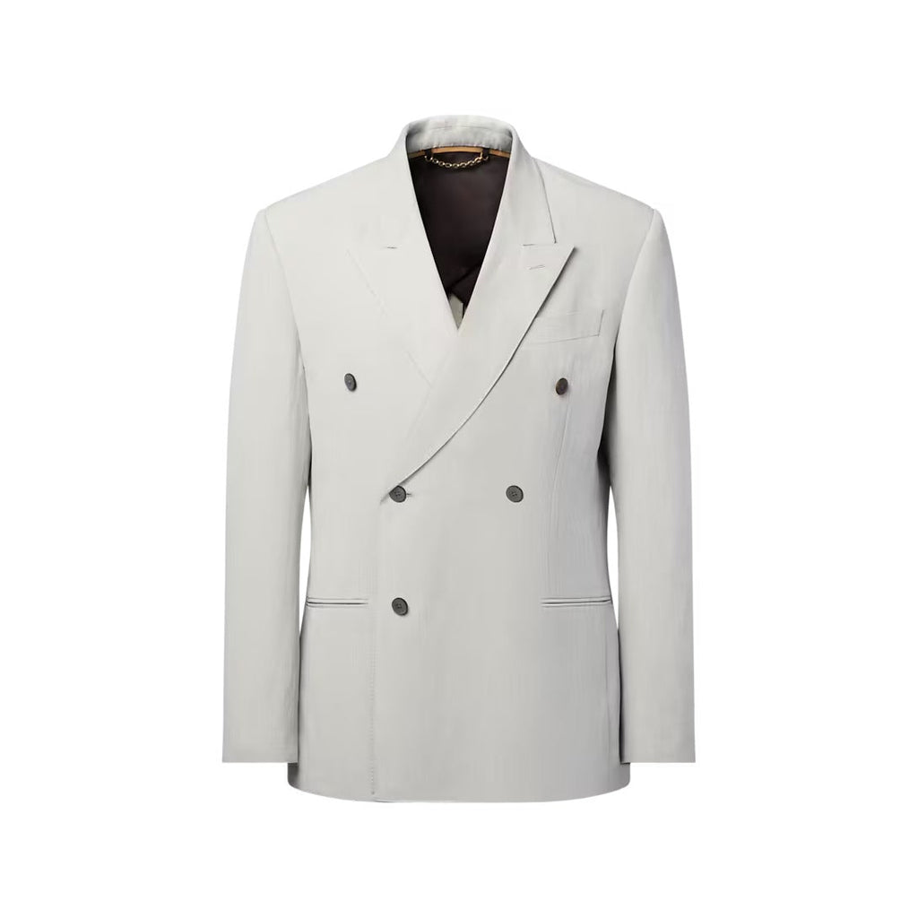 Relaxed Double-Breasted Jacket