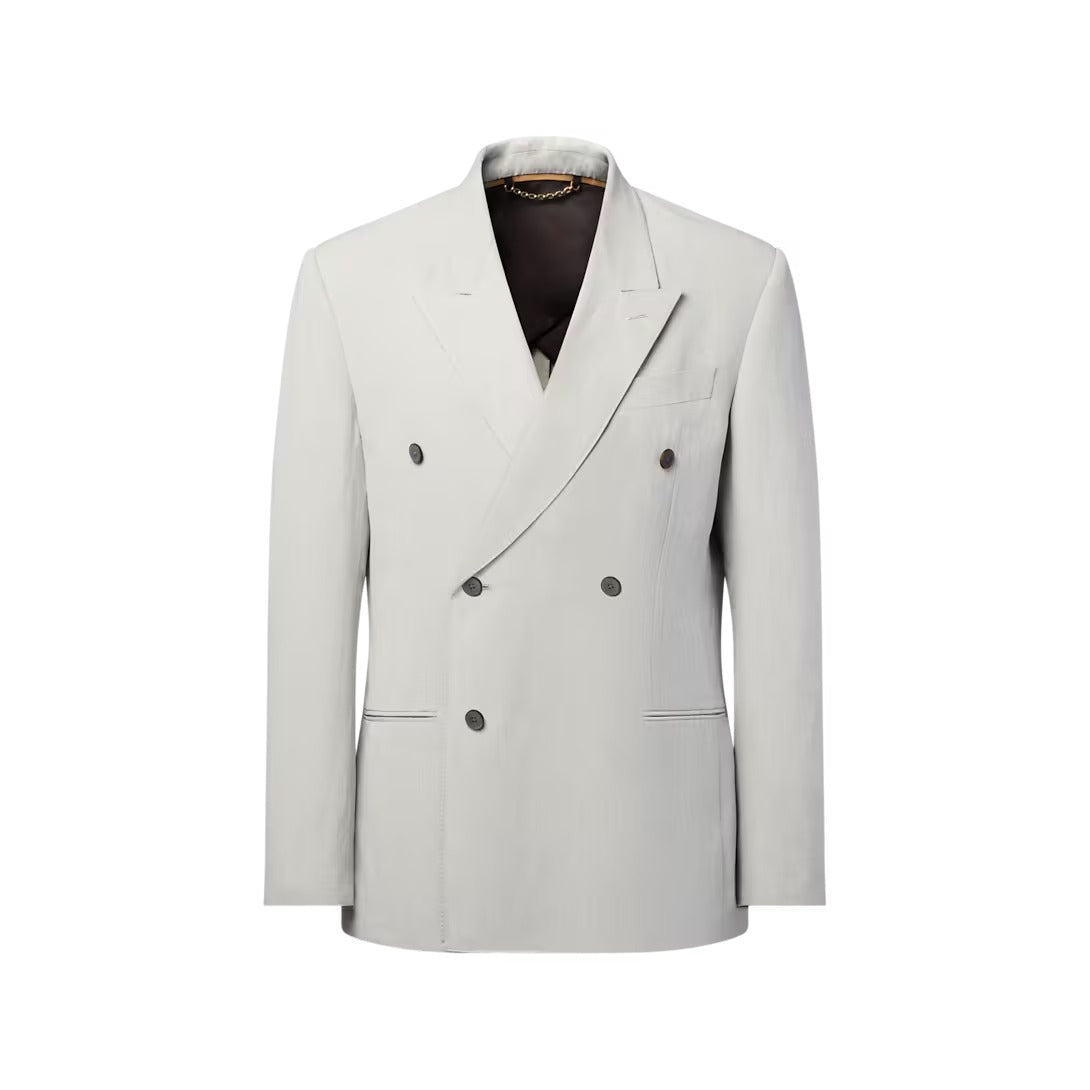 Relaxed Double-Breasted Jacket