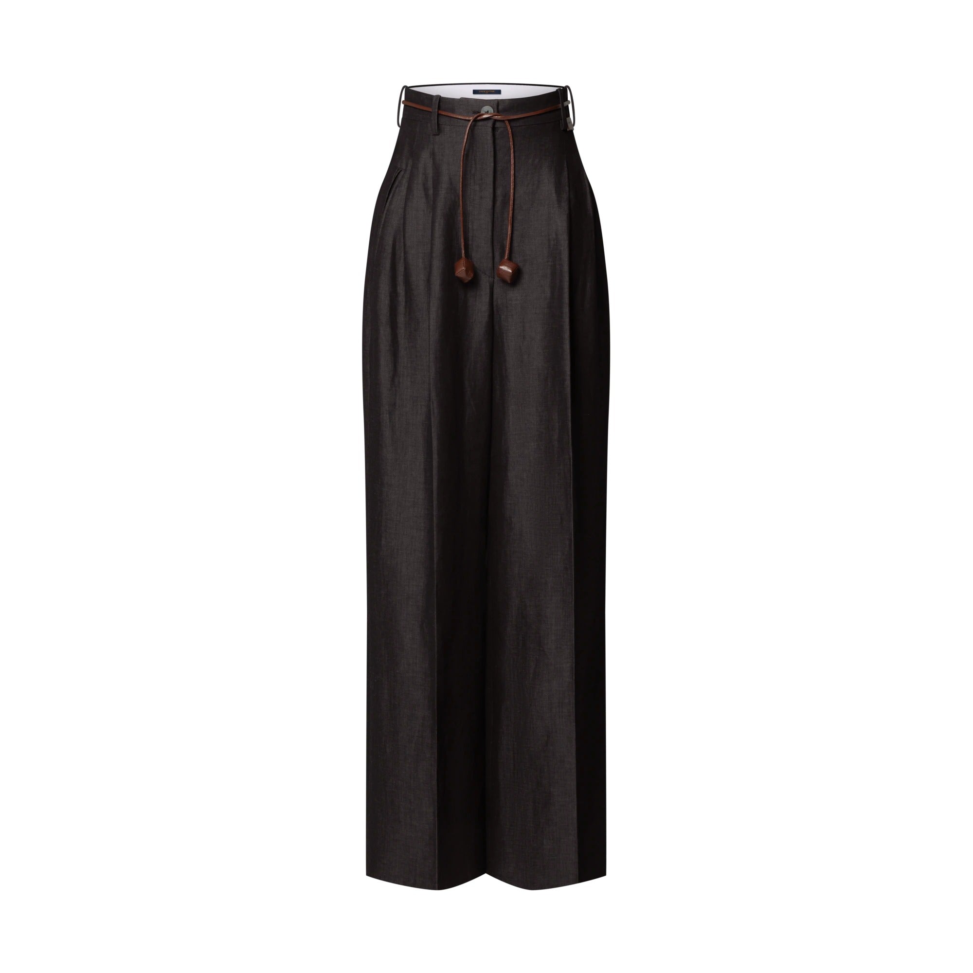 Cord Belt Tailored Pants