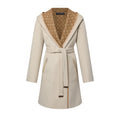 Reversible Signature Hooded Wrap Coat