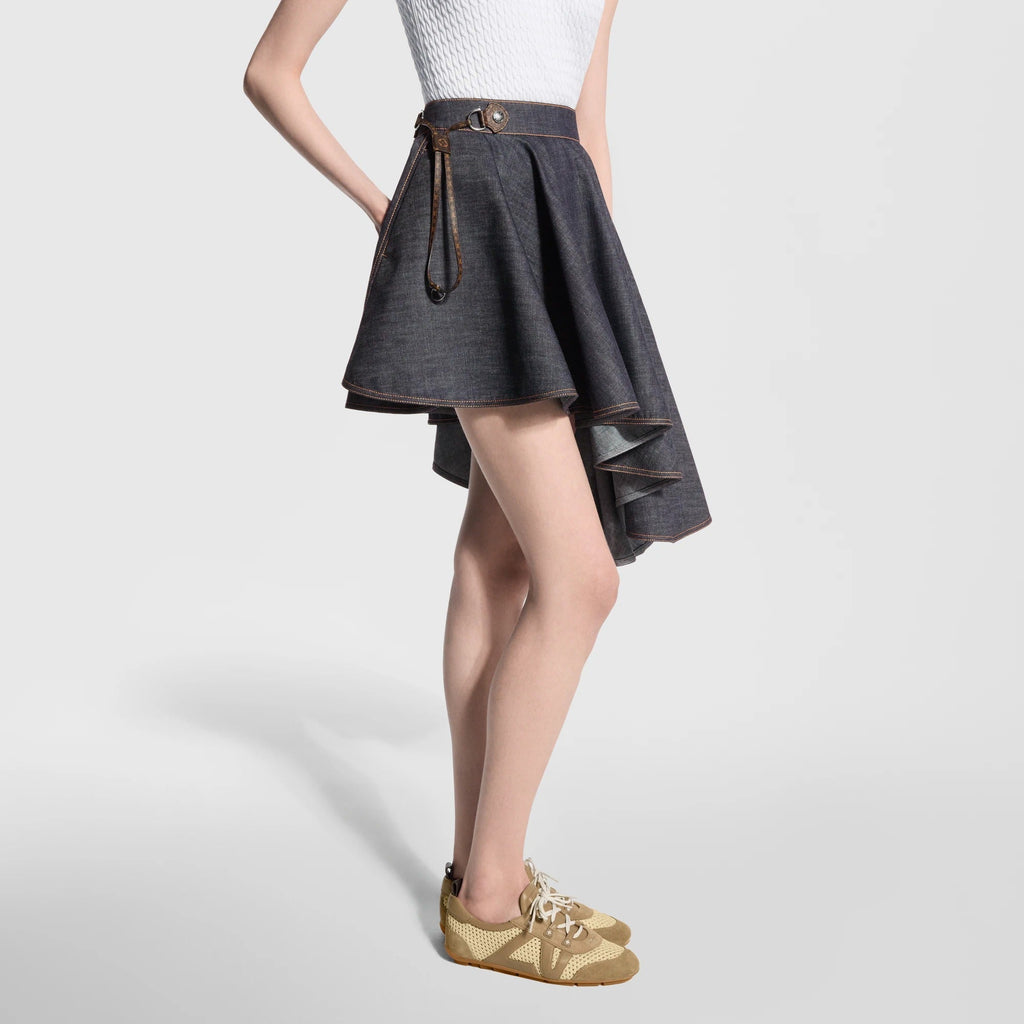 Asymmetrical Denim Skirt
