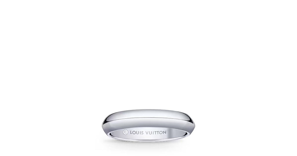 LV Diamonds 4mm Band, Platinum
