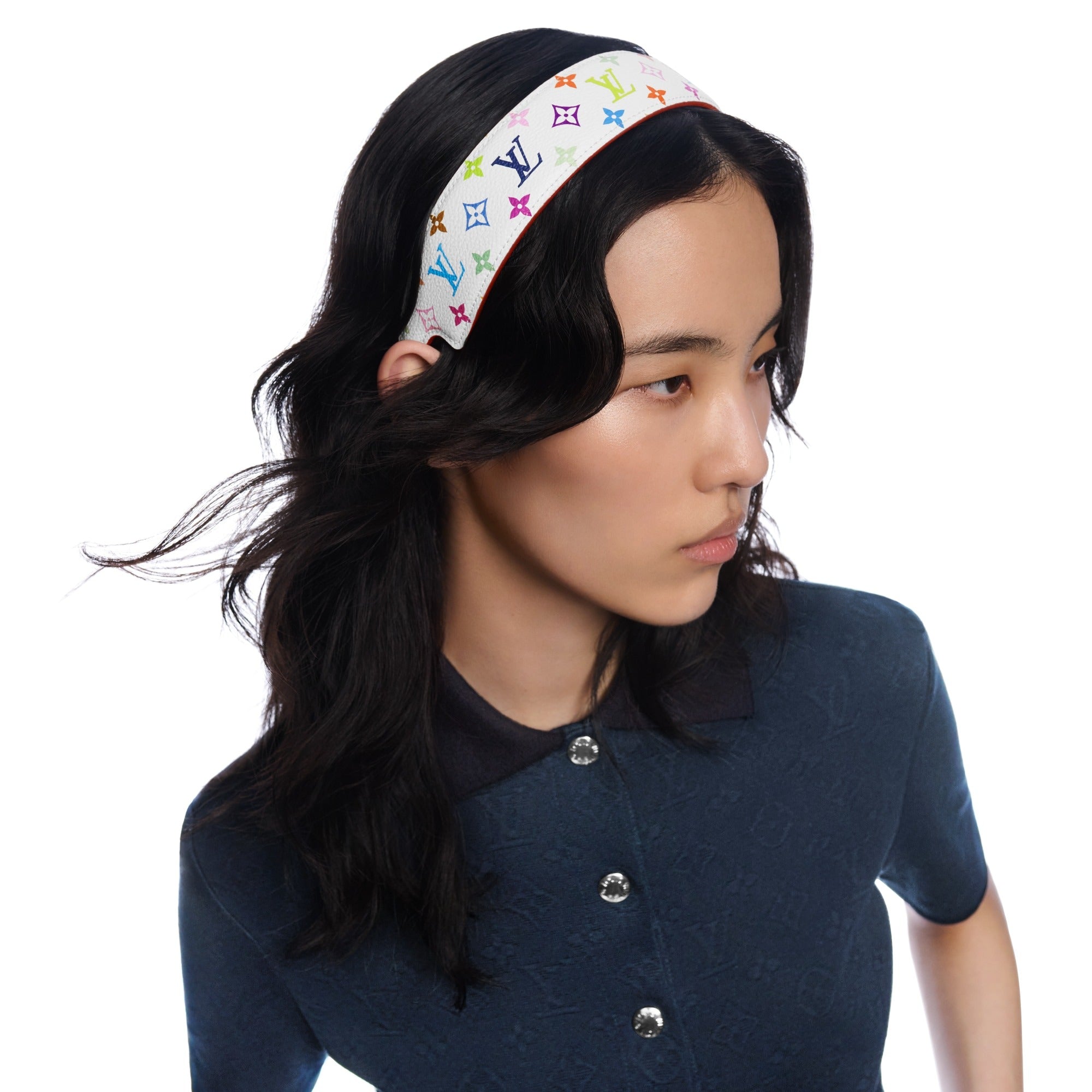 LV x TM Monogram Multicolor LV Outline Headband