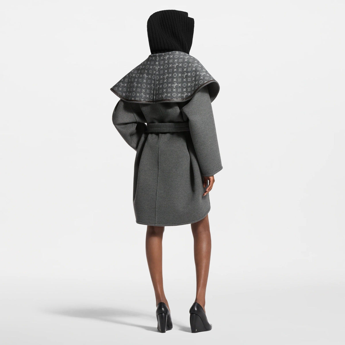 Oversized Collar Wrap Coat