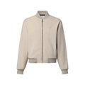 Suede-Like Bomber Blouson
