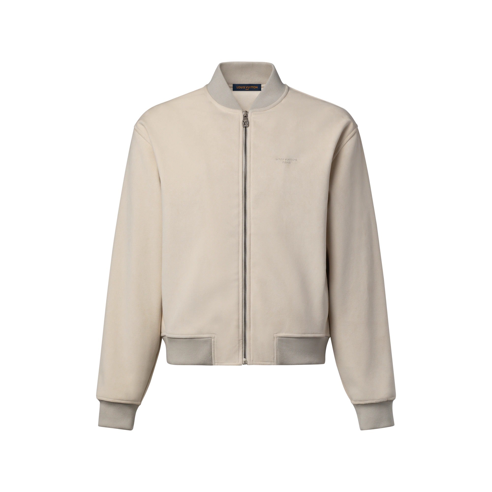 Suede-Like Bomber Blouson