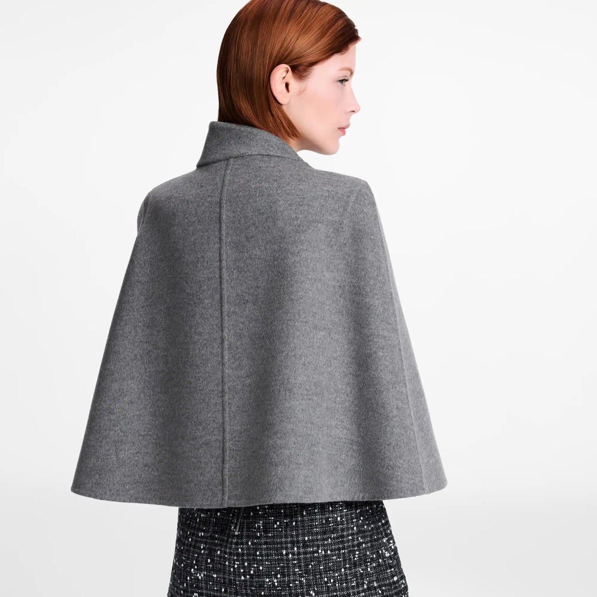 Asymmetrical Collar Cape