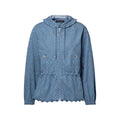 Hooded Monogram Denim Jacket