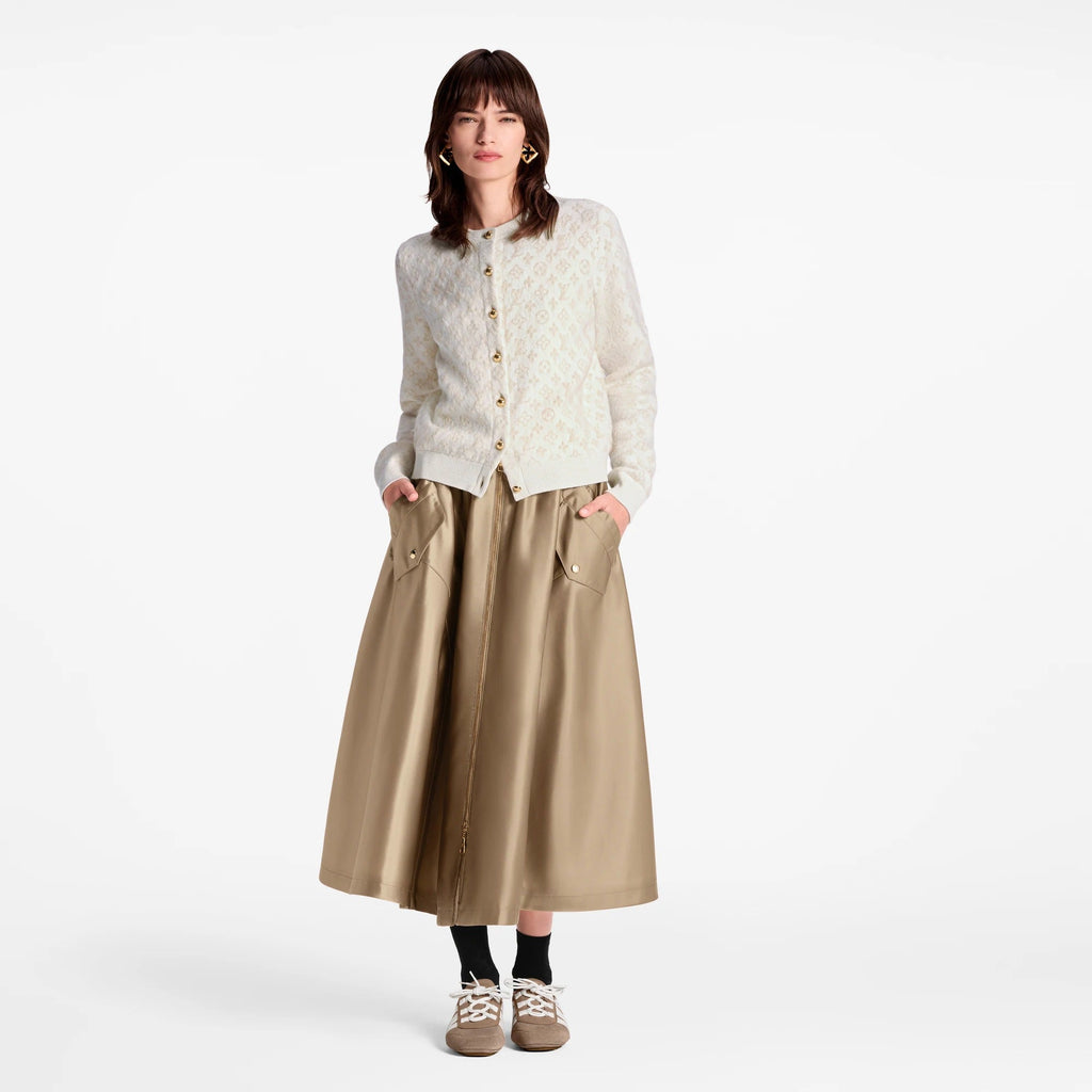 Monogram Brushed Knit Cardigan