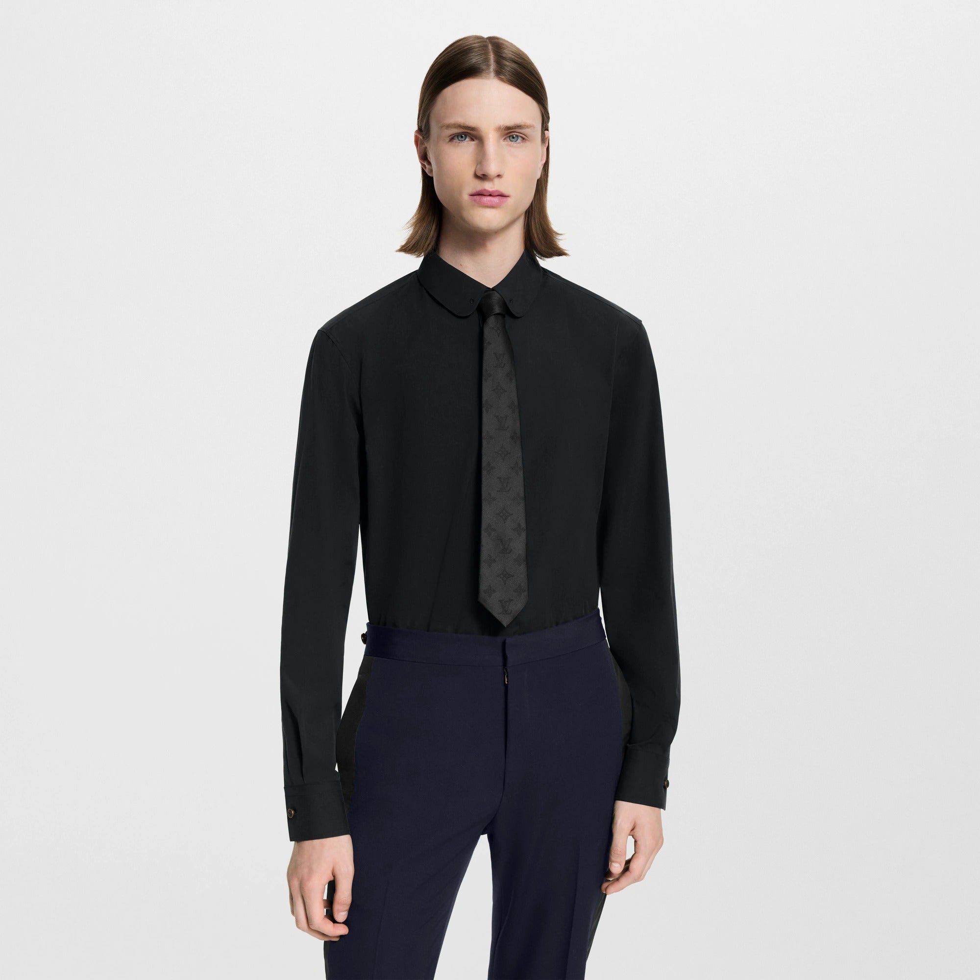 Silk-Blend Evening Shirt