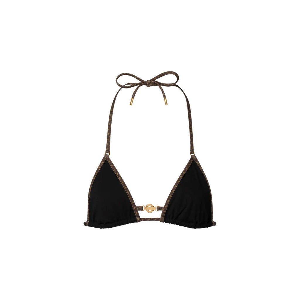 Monogram Accent Bikini Top