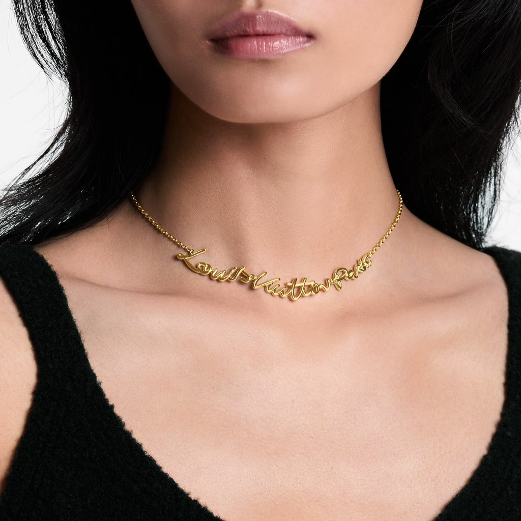 LV Script Necklace
