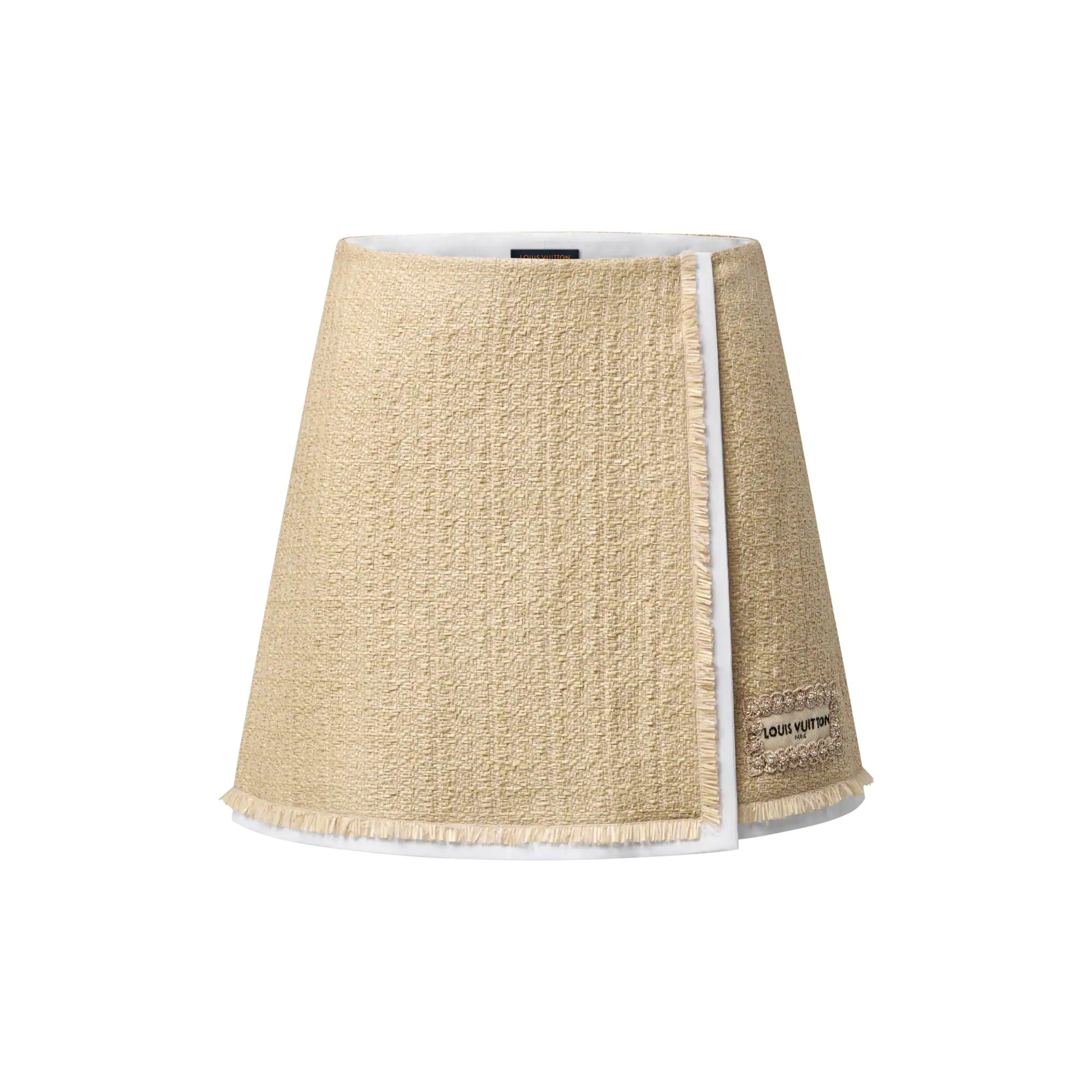 Woven-Effect Tweed Mini Skirt