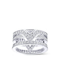 Pure V Ring, White Gold and Diamonds