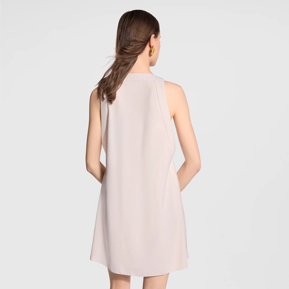 Pleat Accent Dress
