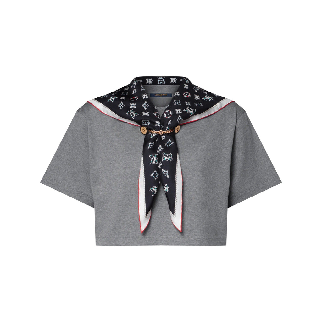 Nautical Scarf Crop Top