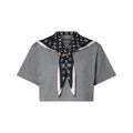 Nautical Scarf Crop Top