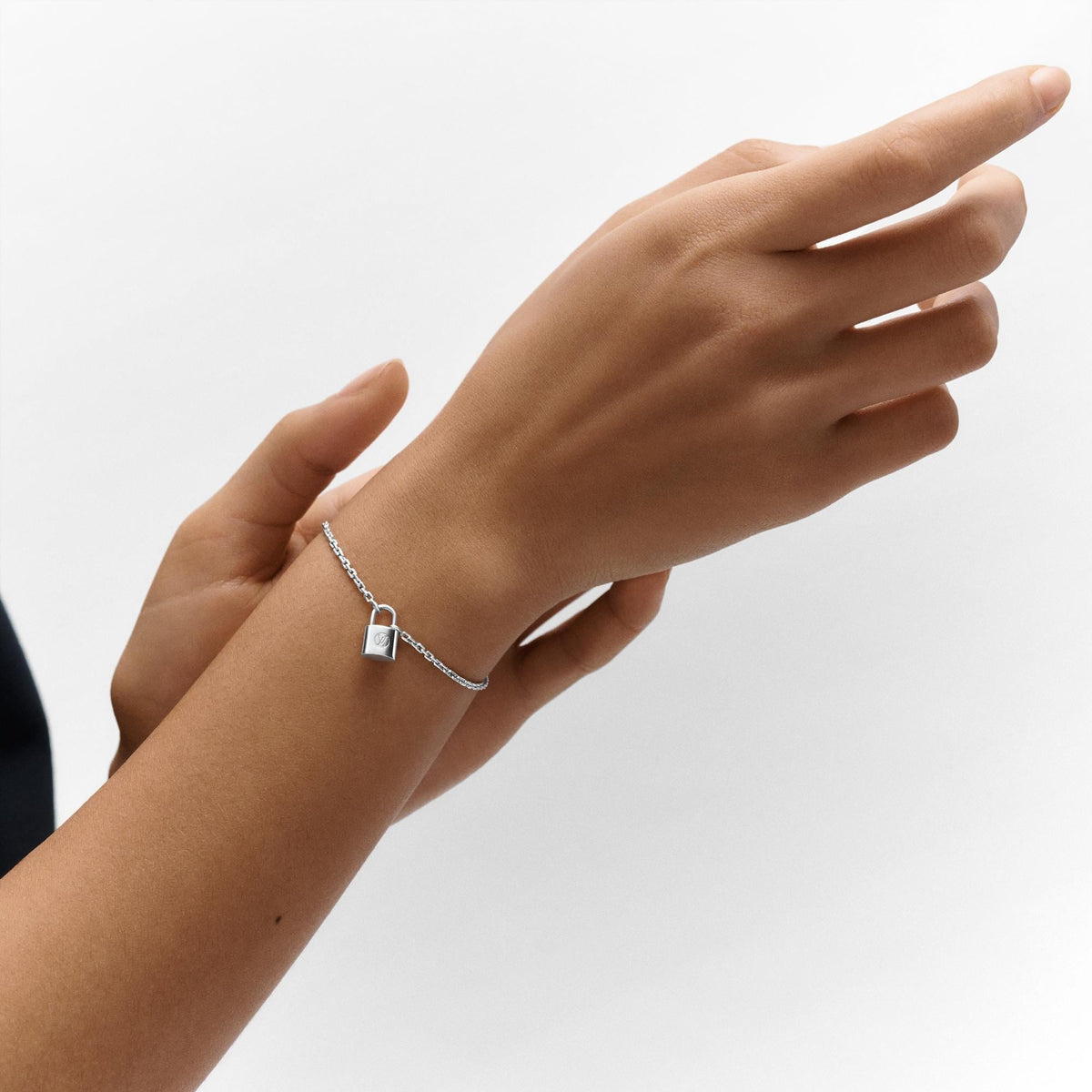 Silver Lockit bracelet, sterling silver