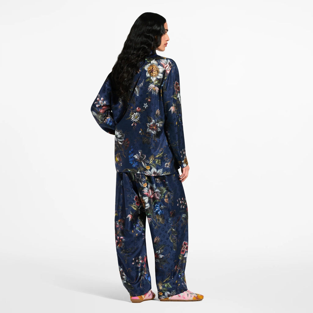Dark Floral Print Pants