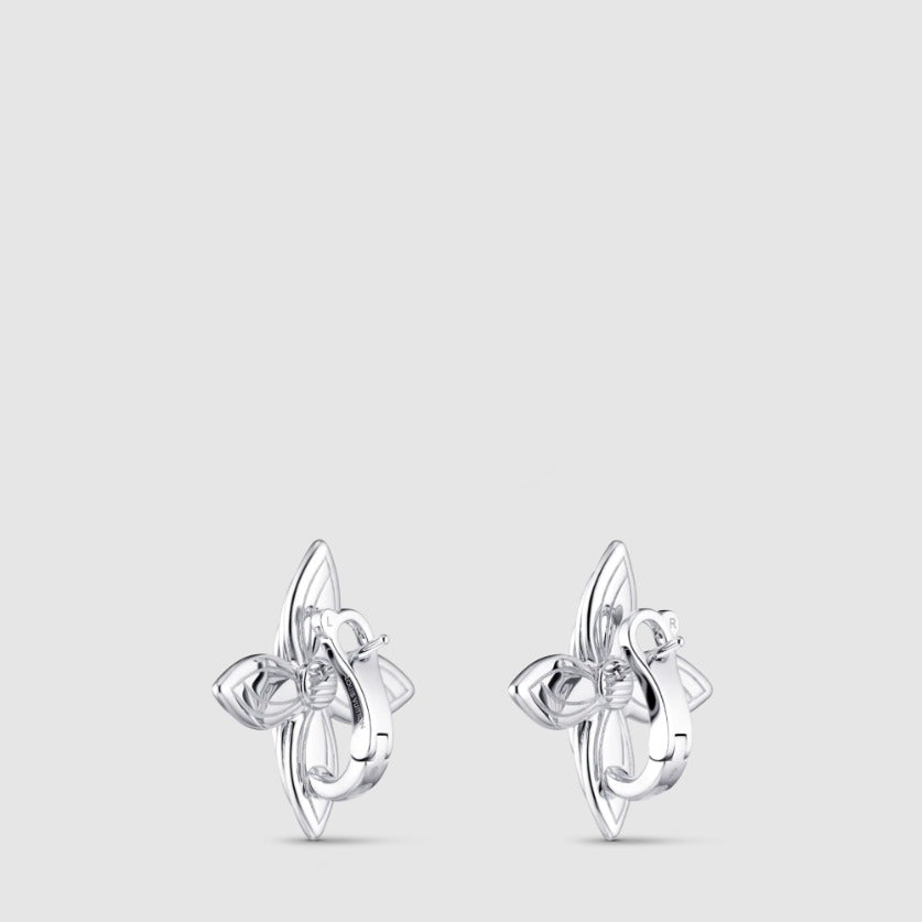 Idylle Blossom Earrings, White Gold & Diamonds