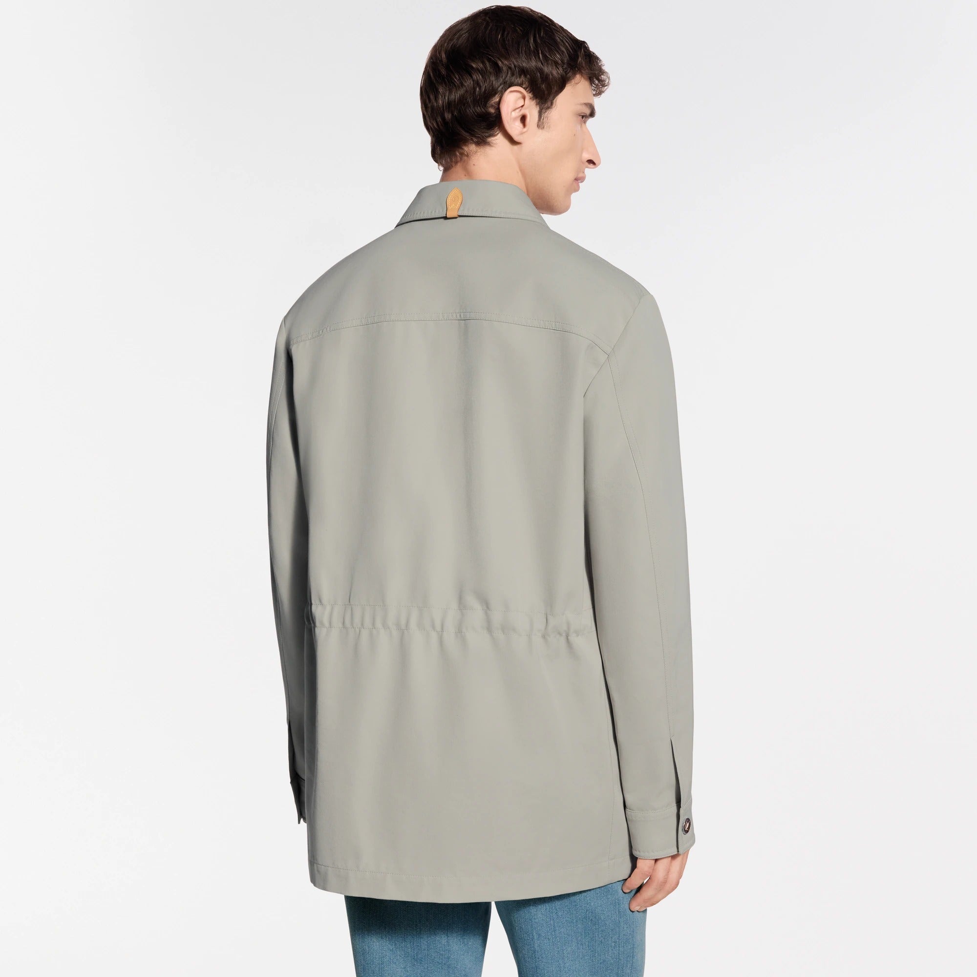 Cotton-Silk Blend Field Jacket