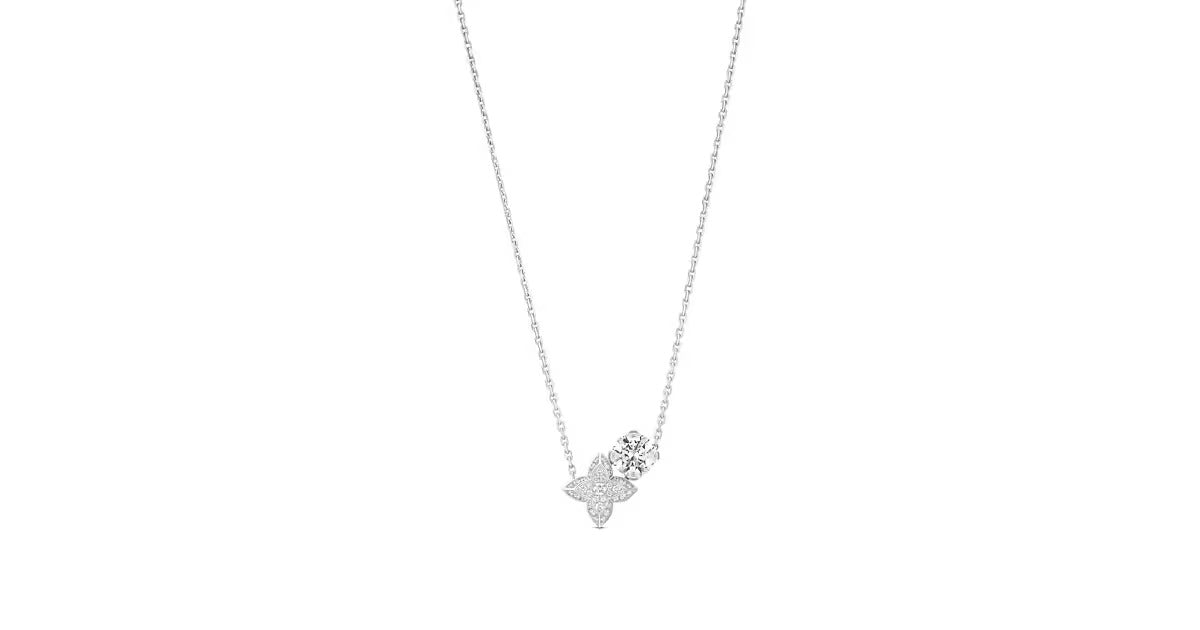 LV Diamonds Double Pendant, Round Brilliant cut
