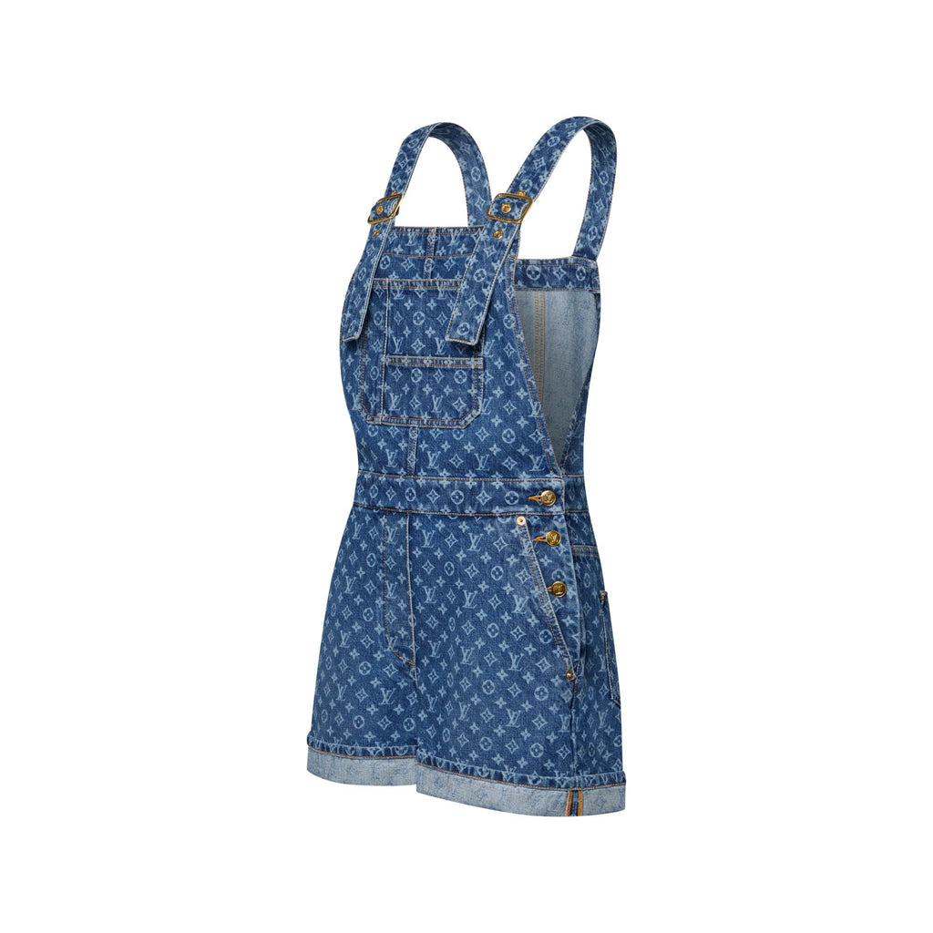 Monogram Denim Overalls